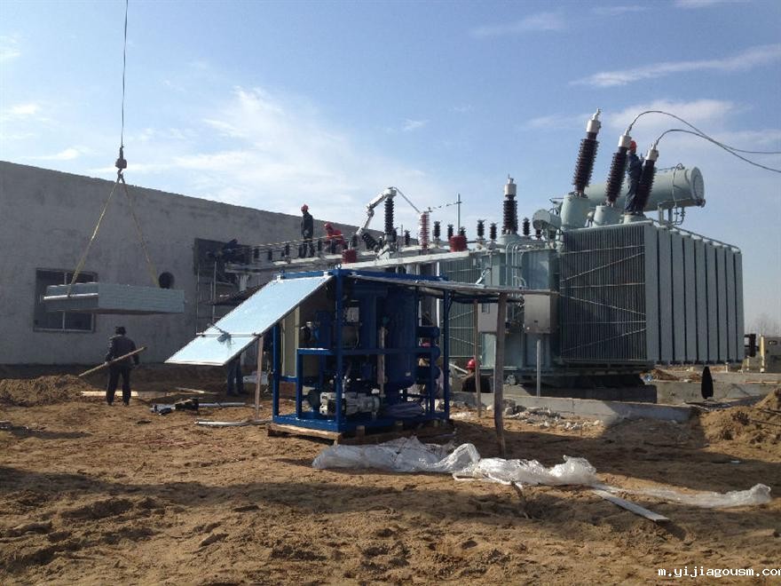 凯潜真空滤油机 甘肃陇西孙家坪330KV变电站设备调试现场