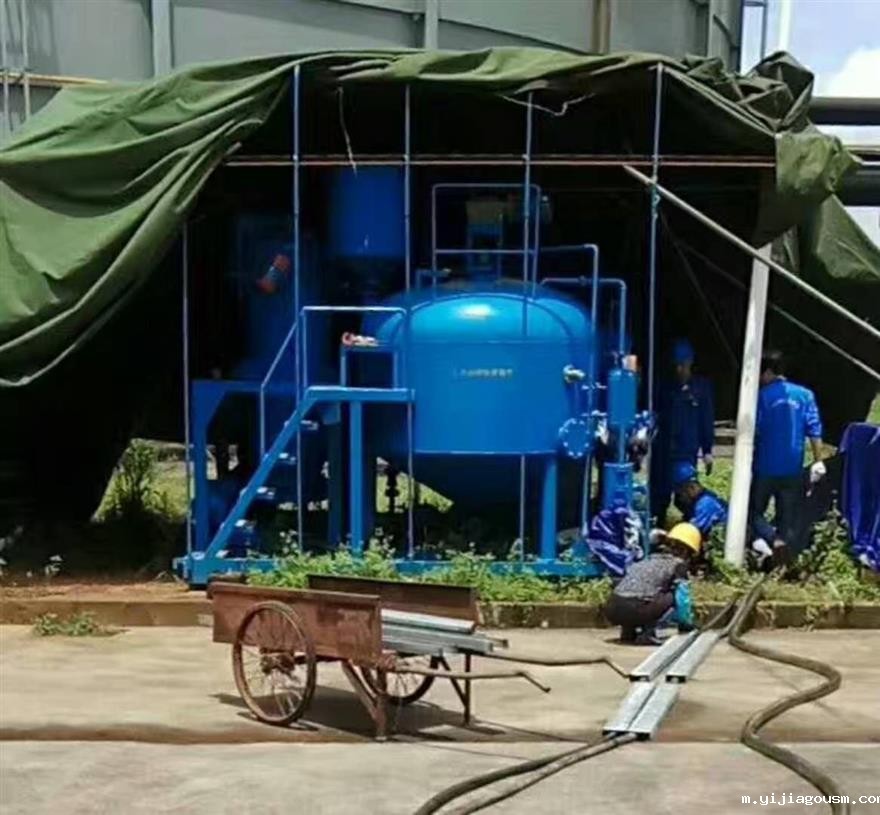 167771992609669632.jpg 工业润滑油净化滤油机交付现场