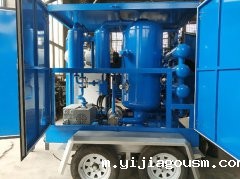 新型拖车式滤油机出口新加坡验收现场