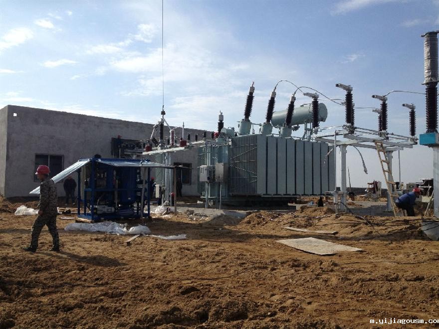 孙家坪设备调试现场 甘肃陇西孙家坪330KV变电站设备调试现场