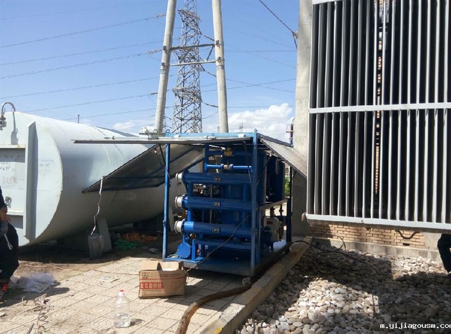 凯潜滤油机 甘肃陇西孙家坪330KV变电站设备调试现场