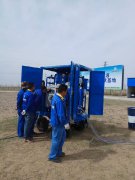 西宁中利腾晖双级真空滤油车现场调试图片