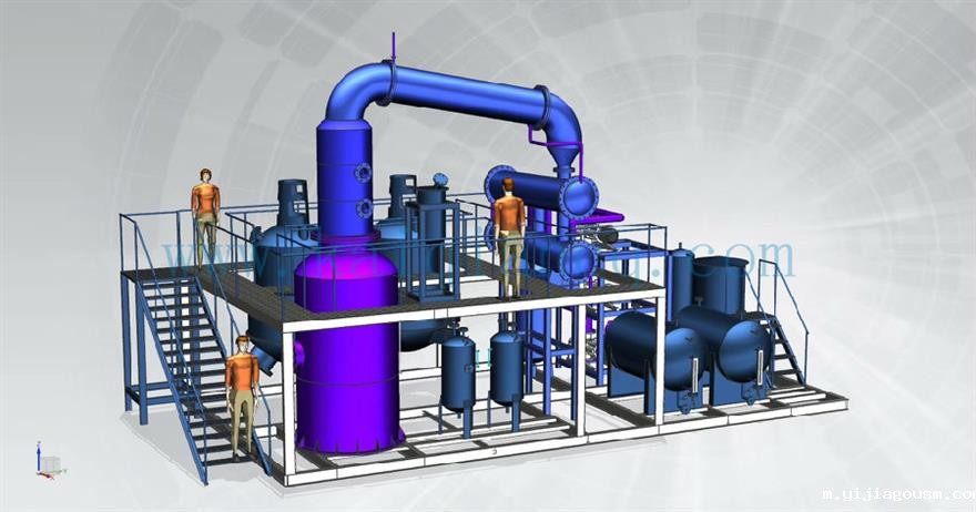 废油蒸馏柴油设备验收合格