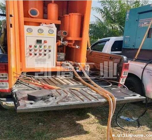 切削液滤油机现场