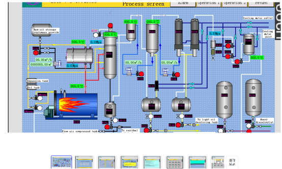 轮胎油精馏流程
